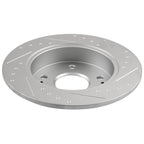 Set of 2 Slotted Rear Brake Rotors for Honda Civic, Prelude