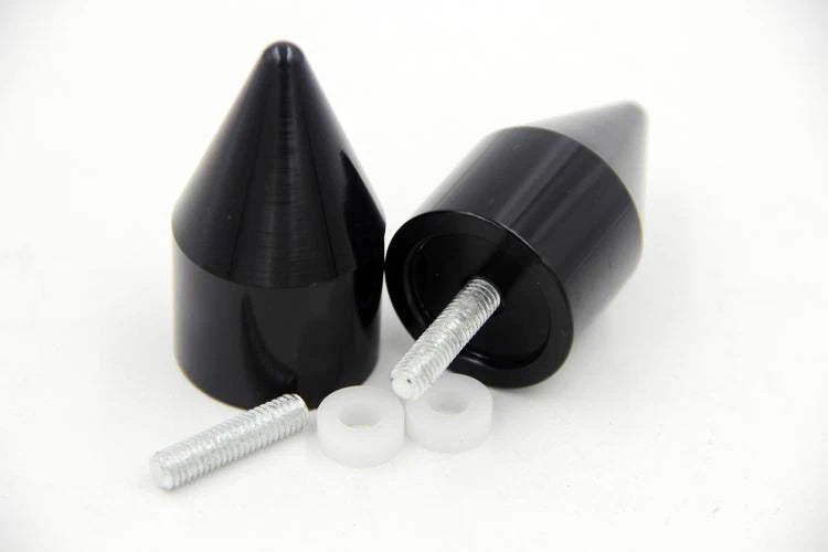 Spike Black Bar End Weights Sliders for Yamaha YZF-R1 (1998–2012)