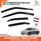 Weather Shield Window Visor Rain Guard for Mitsubishi Lancer Evo CE (96-02)
