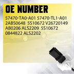 Set of 2 Rear Left & Right ABS Wheel Speed Sensors for Honda Accord (2008–2012)