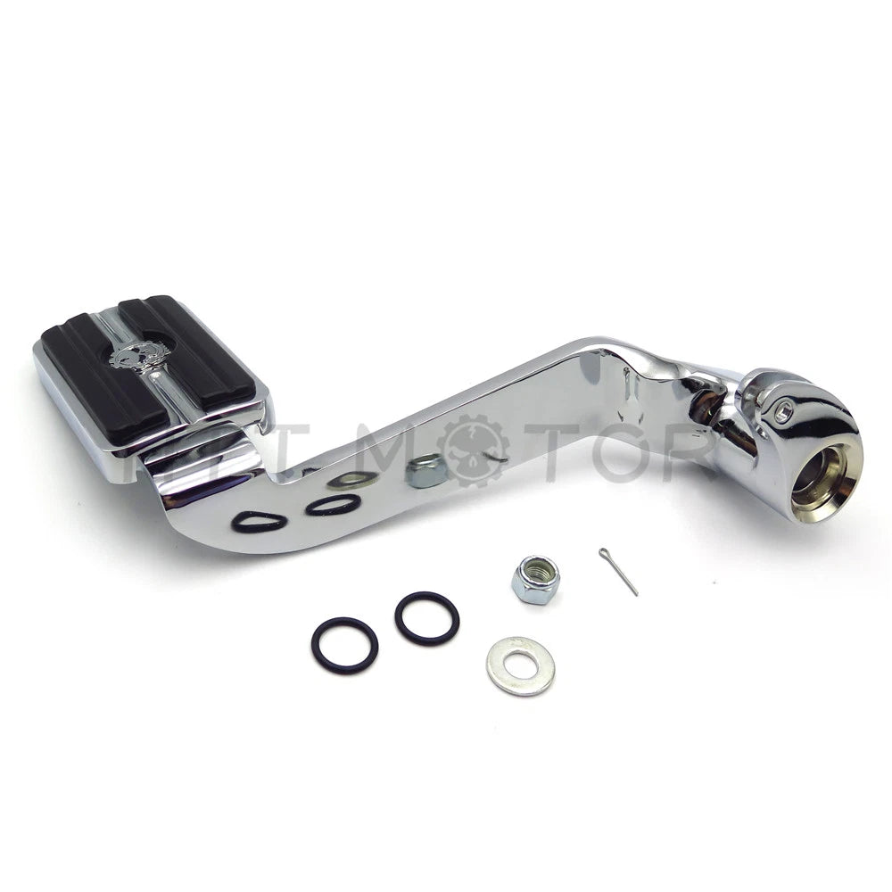 Extended Brake Arm Pedal Gear Skull Footpeg for Harley Touring Trikes (2014–2018)