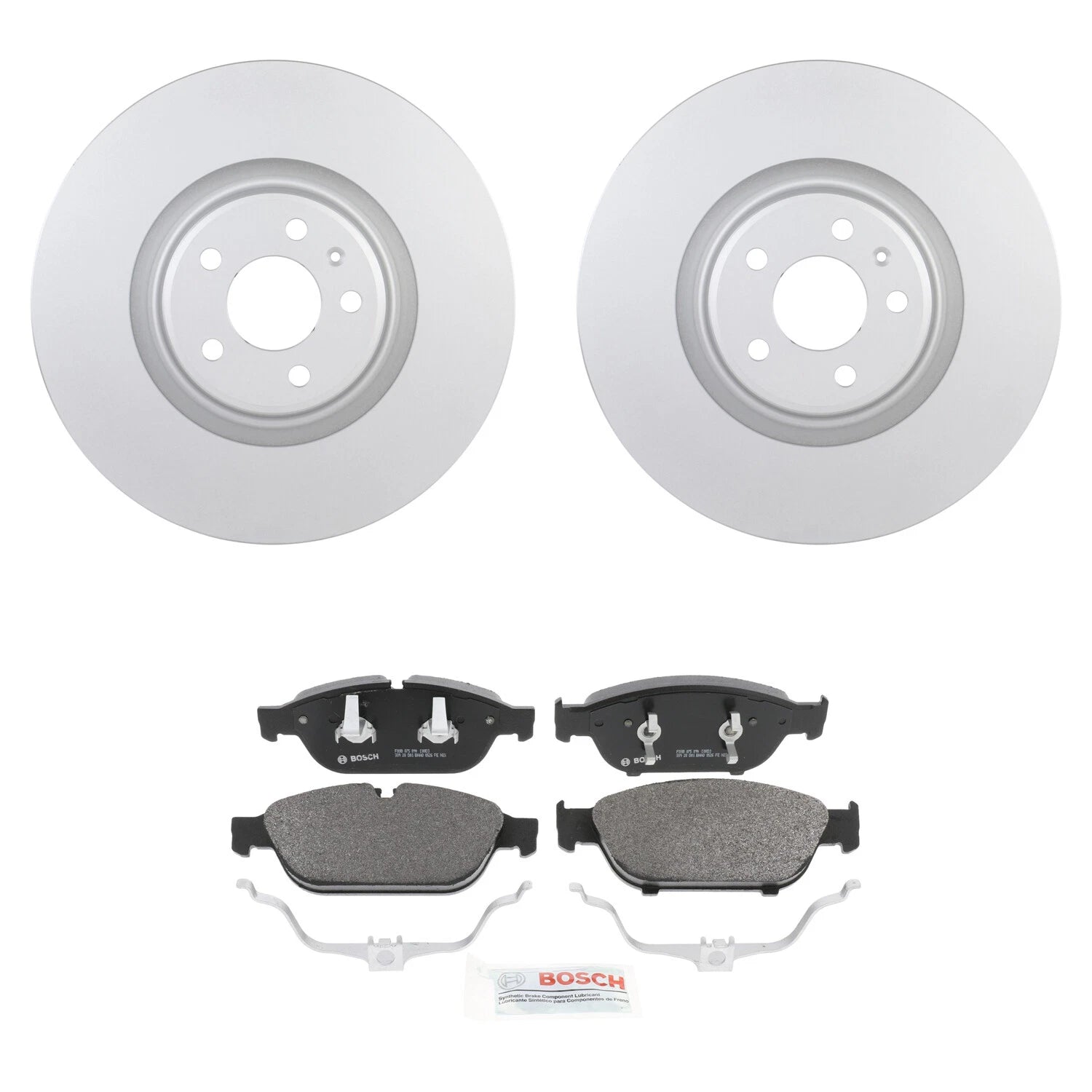 Set of 2 Bosch Quietcast 356mm Disc Brake Rotors for Audi A6 A7 Quattro (2012–2018)