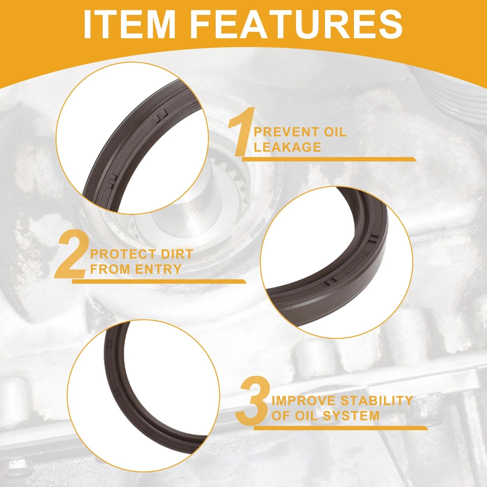 1 Pc Crankshaft Oil Seal for Subaru Impreza (1996–2010) No. 806786040/806786010