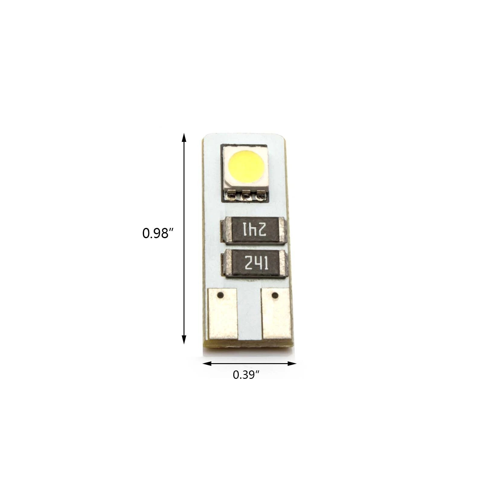 Ice Blue T10 192 168 SMD Error-Free License Plate Light Bulbs for Honda (2012-2024)