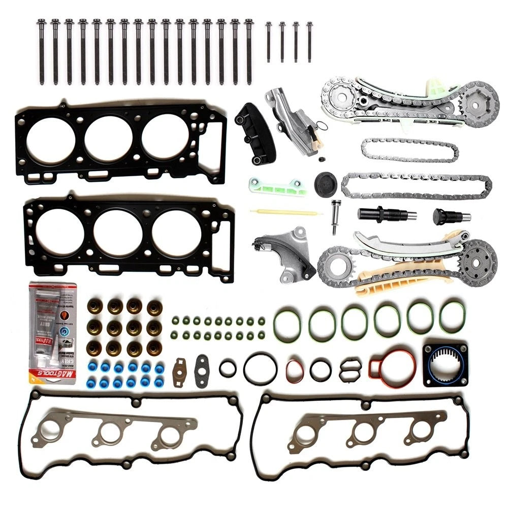 Timing Chain Kit with Head Bolts & Gasket Set for Ford Ranger 2001–2009 4.0L V6 SOHC