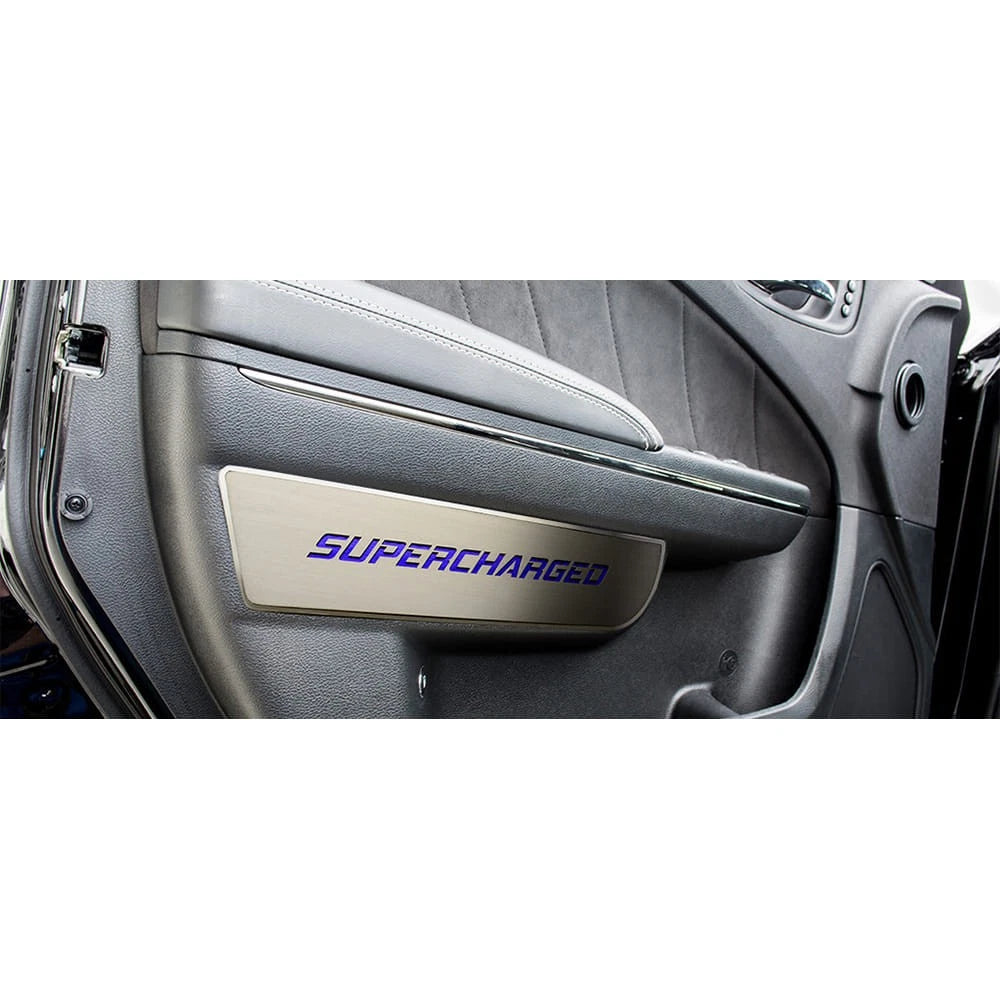 Front Door Badges Replacement Supercharged Inlay for Dodge Charger (2011–2015)