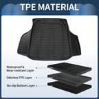 Trunk Mat for Honda Accord (2018–2024) TPE Cargo Liner Replacement Black