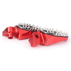 Red Shark Teeth Dirt Bike Foot Pegs for YAMAHA YZ85 YZ125 YZ250 YZ450F (1999-2015)