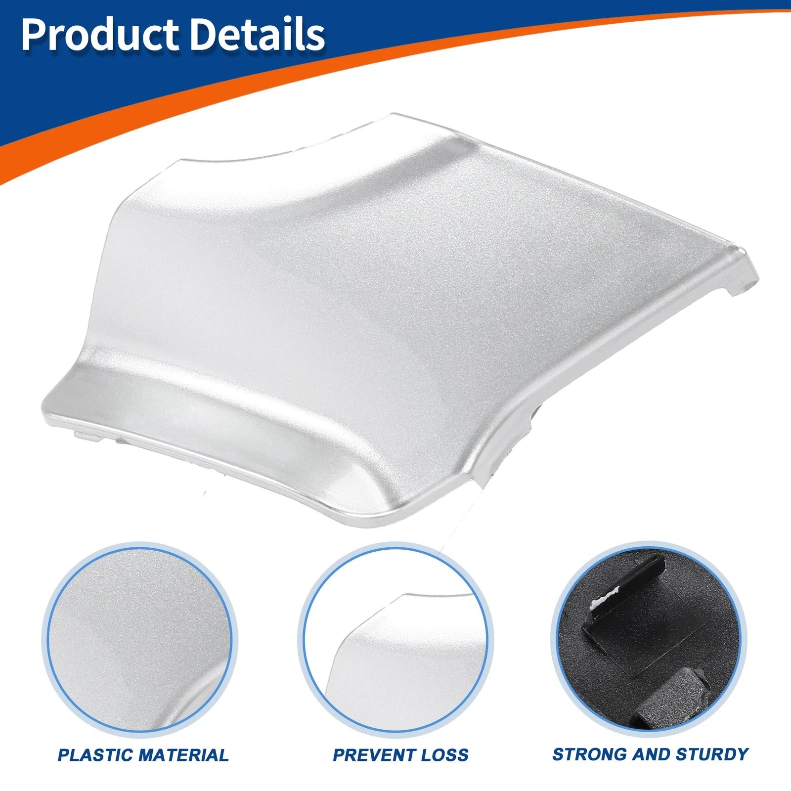 Tow Hook Cover for Mercedes-Benz CLS (2012–2018) No.A2188850326 Silver Tone