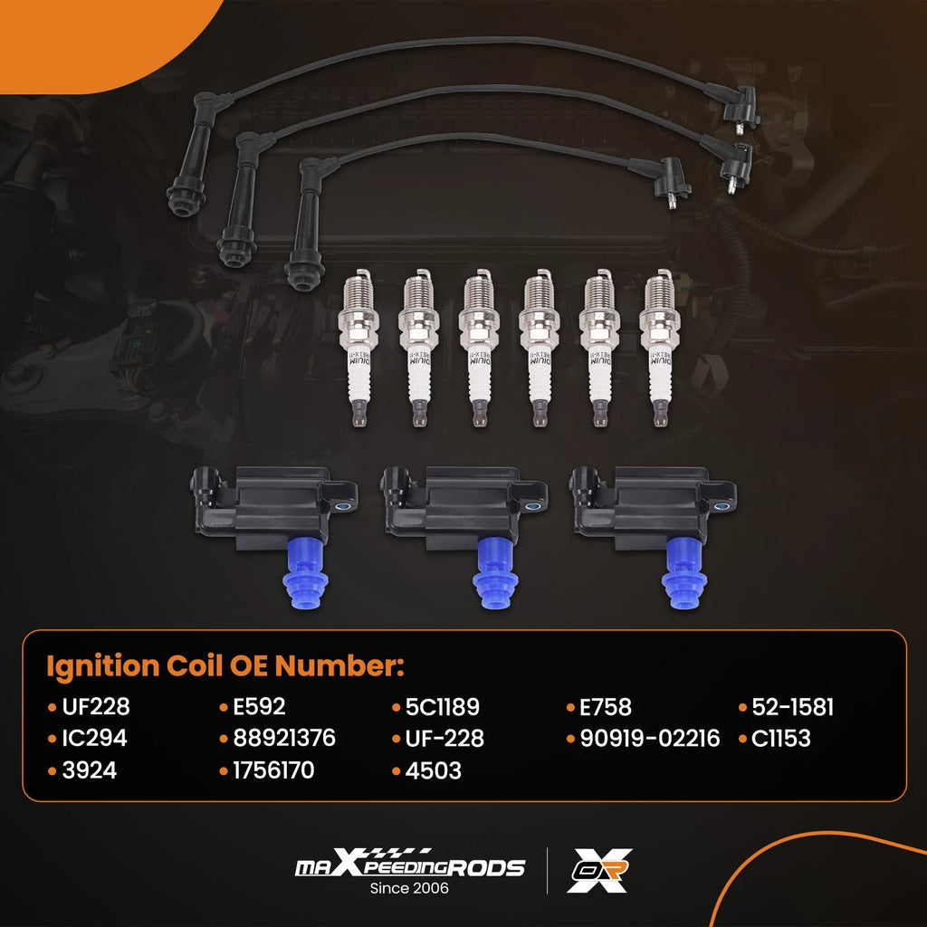 Ignition Coil, Spark Plug & Wire Set for Lexus GS300 (1999–1999)