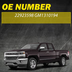 Chrome Exterior Door Handle for Chevrolet Silverado 1500 (2014–2022)