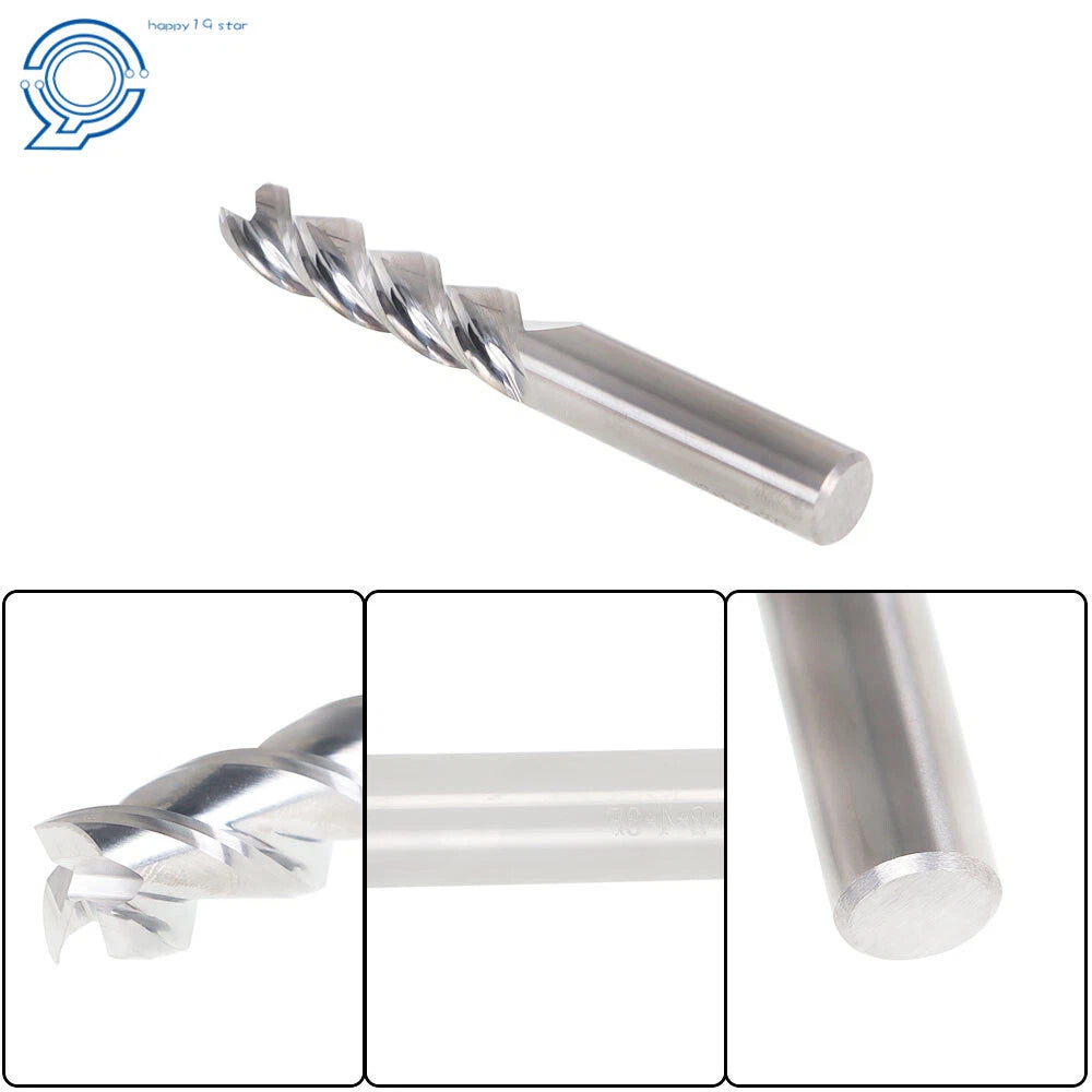 Carbide End Mill 1/2" 3 Flute Long Length 2" LOC 4" Overall Length