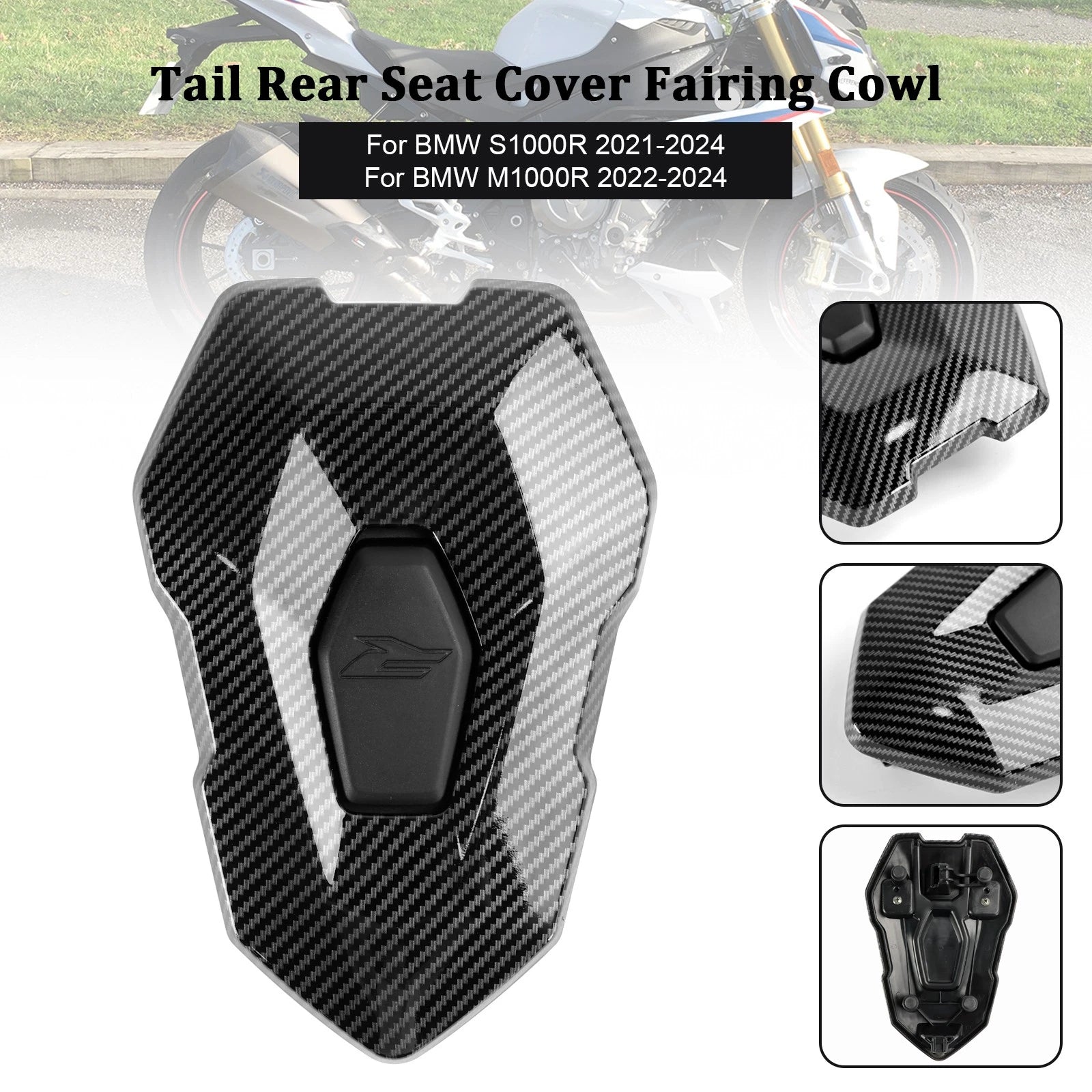 Tail Rear Seat Cover Fairing Cowl for BMW S1000R (2021–2024), M1000R (2023–2024) Carbon