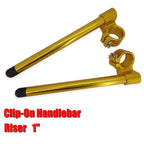 53mm Billet Raised 1" Riser Clip-On Handlebars for Aprilia RSV Mille (1998–2003)