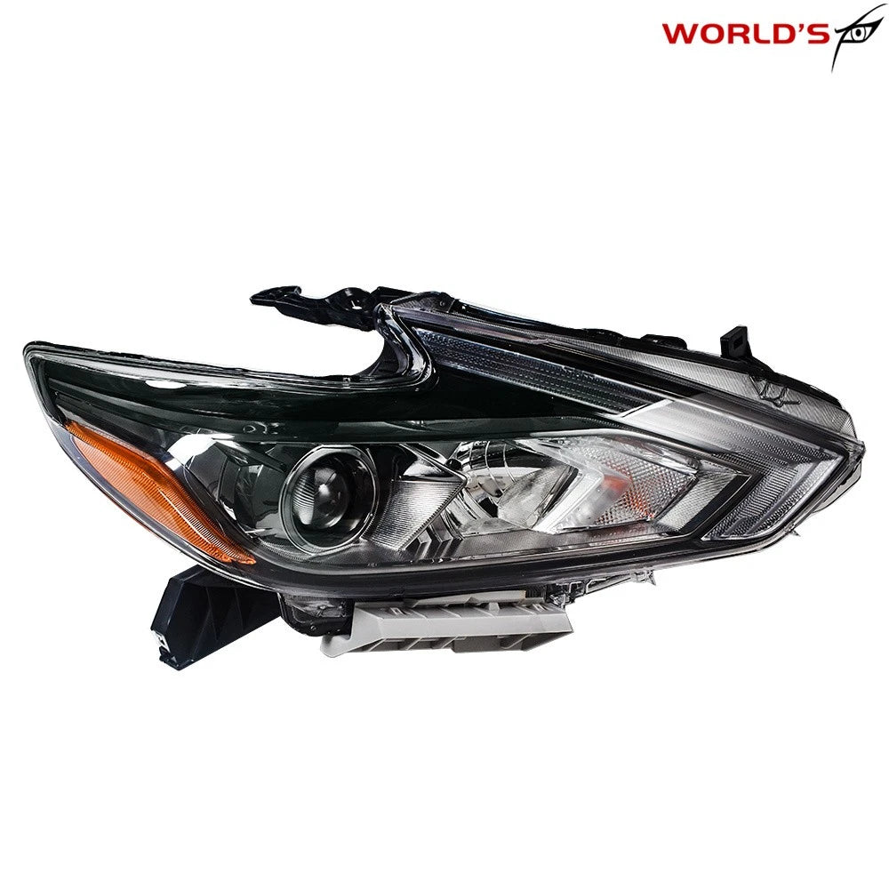 Headlight Assembly for Nissan Altima (2016–2018) Halogen Black Right Side