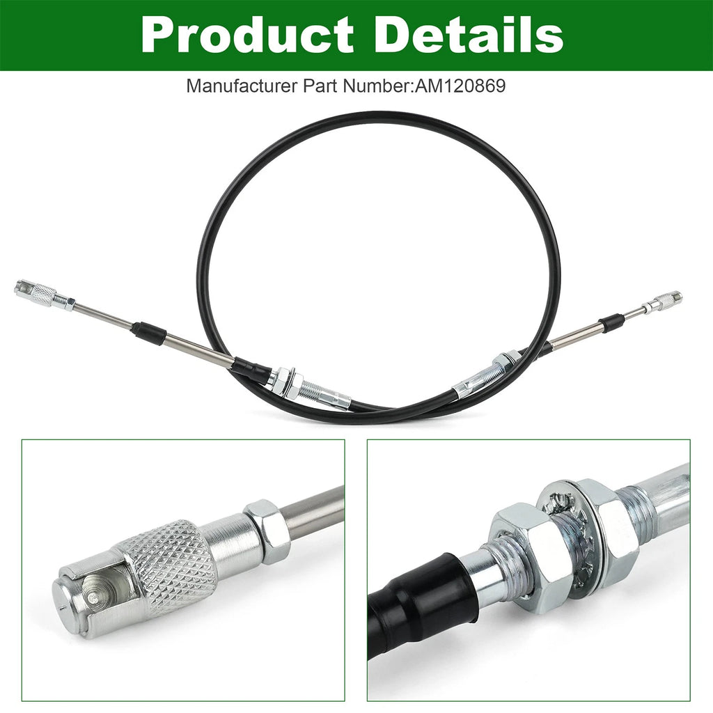 AM120869 Forward Reverse Push Pull Cable for John Deere F510 F525 (1990–1999)