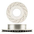 Front Vented Drilled Slotted Brake Rotors for Toyota Tacoma 1995–2003 (and 4Runner 1997–2002)