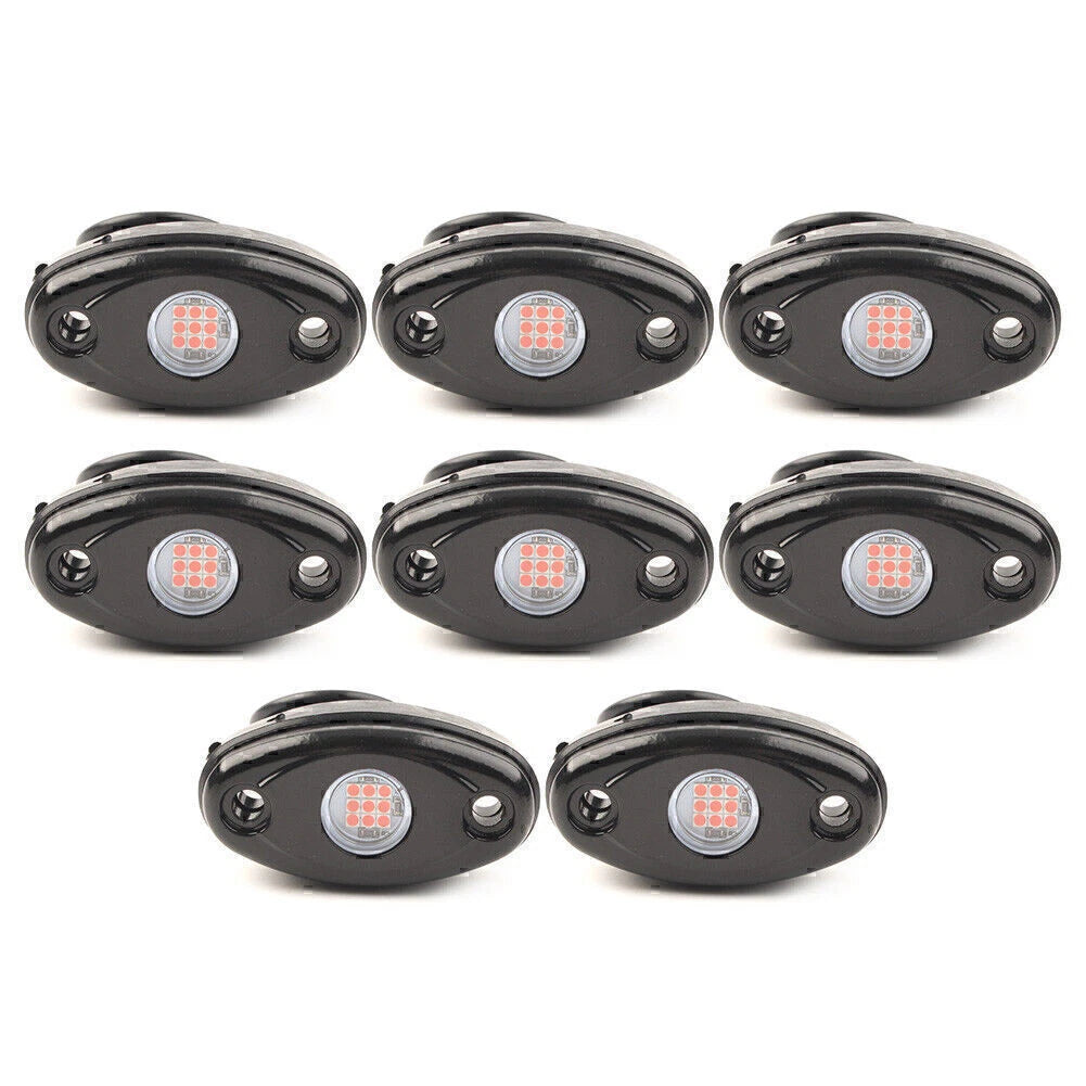 8pcs 9W LED Under Body Rock Light for Jeep (Offroad Truck SUV)
