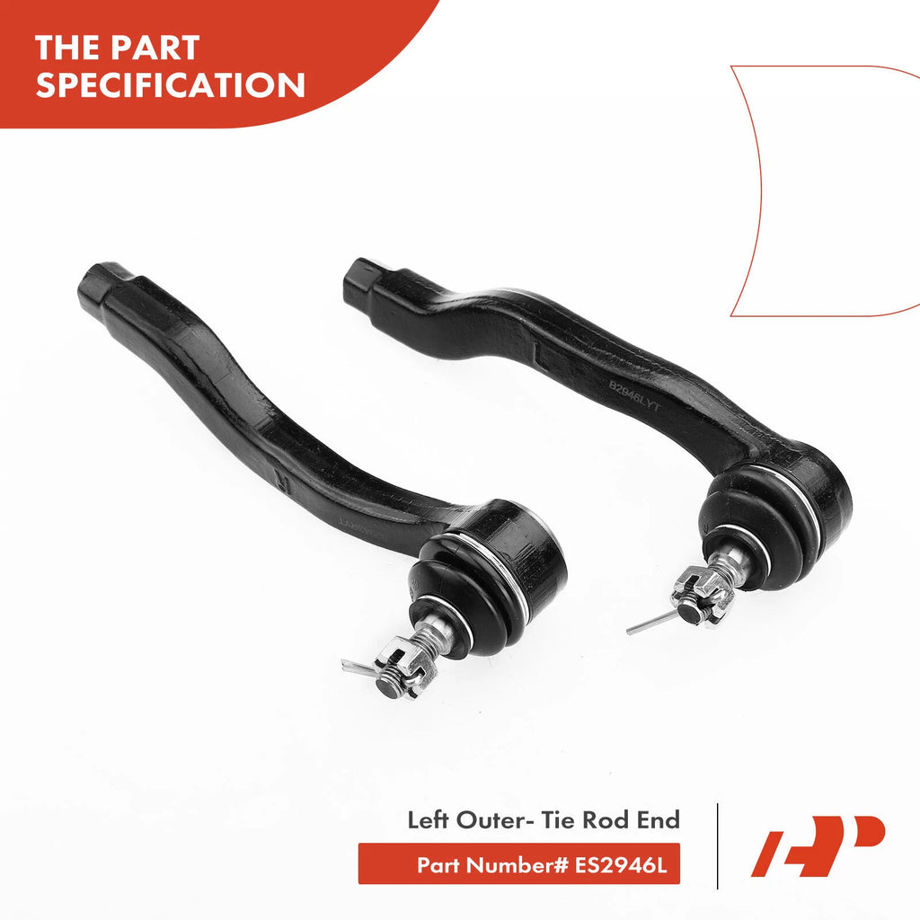 6x Inner & Outer Tie Rod End Ball Joint for Honda Civic CRX (1988–1991)