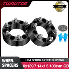 2 in 6 Lug 6x5.5 Wheel Spacers for Chevy Silverado Suburban Sierra (2000–2006)
