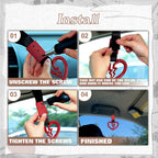 Iridescent Tsurikawa Broken Heart Japan Car Hanger Charm for Drift Handle (-)