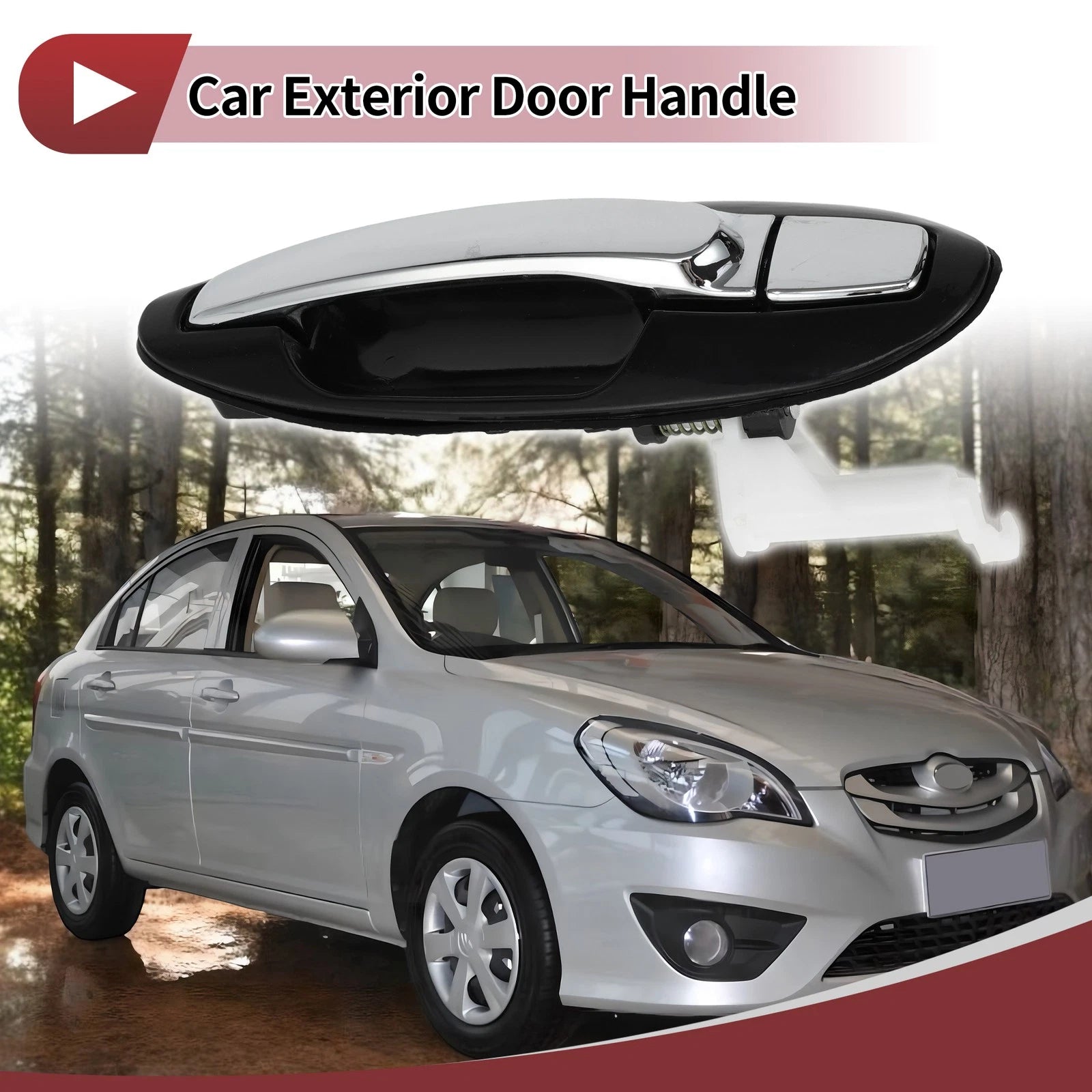 Exterior Door Handle for Hyundai Sonata (2002–2005) Rear Right No. 836503C000