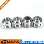 Set of 4 AN16 Male Billet 6061T6 Aluminum Weld-On Fitting Bungs