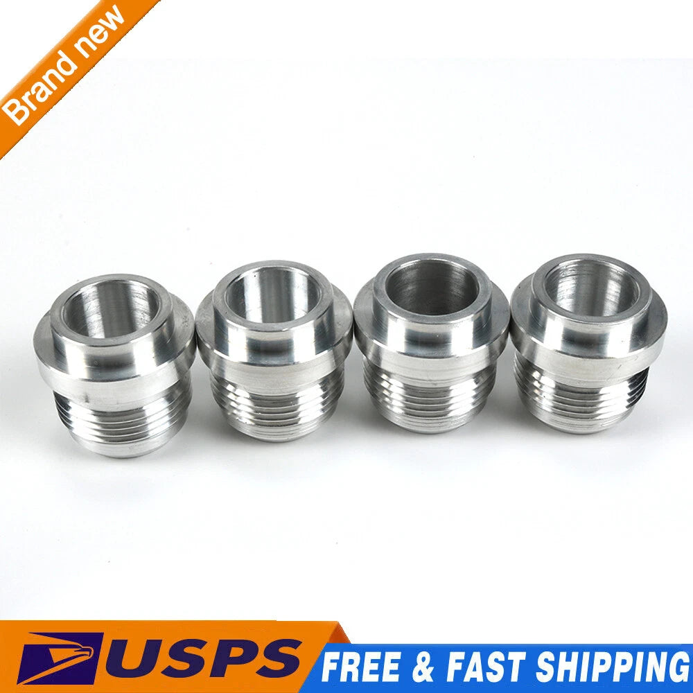 Set of 4 AN16 Male Billet 6061T6 Aluminum Weld-On Fitting Bungs