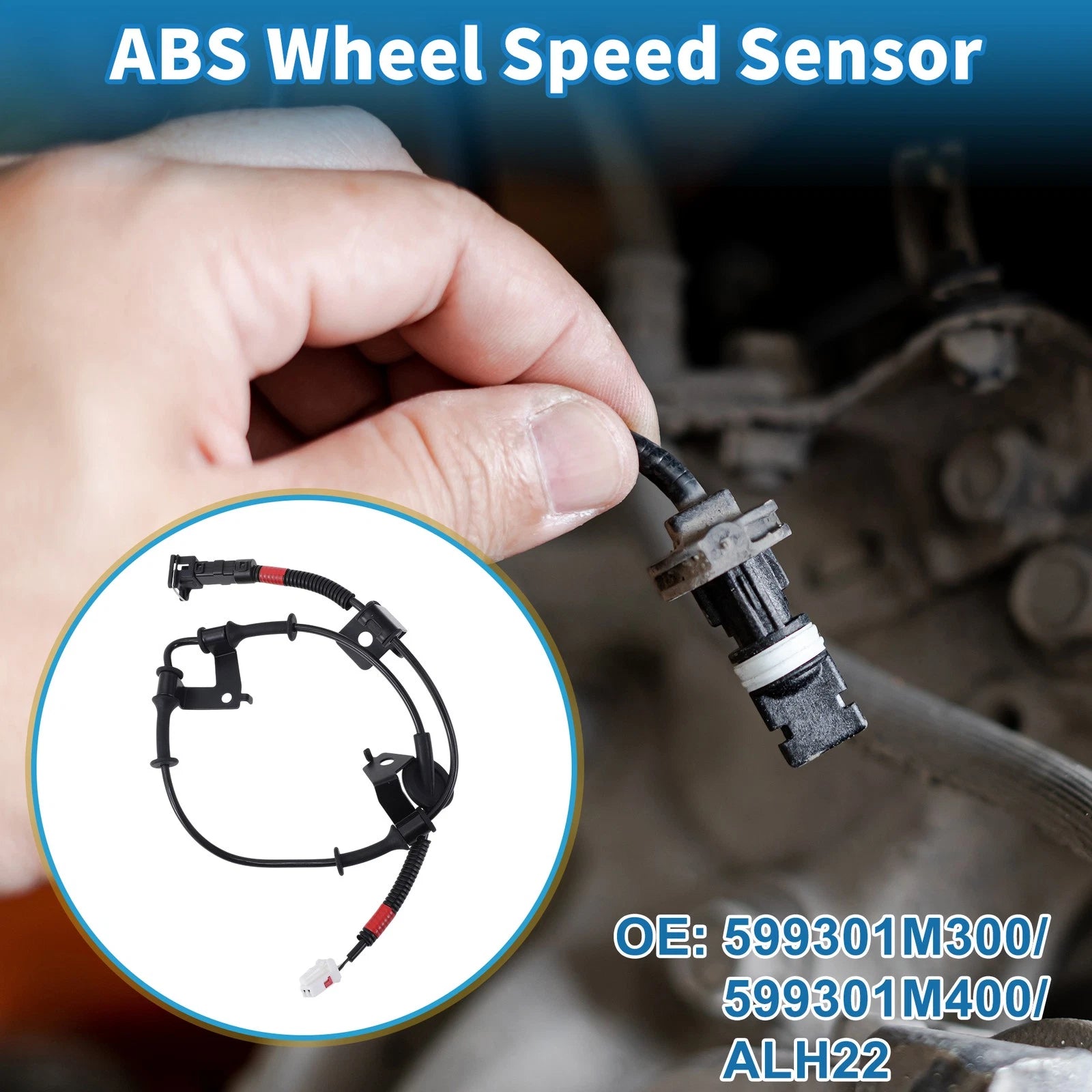 ABS Wheel Speed Sensor for Kia Forte (2011–2013) No. 599301M300/599301M400