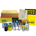 Set of 4 Mann Filters & 4 NGK G-Power Spark Plugs for Audi AMB L4