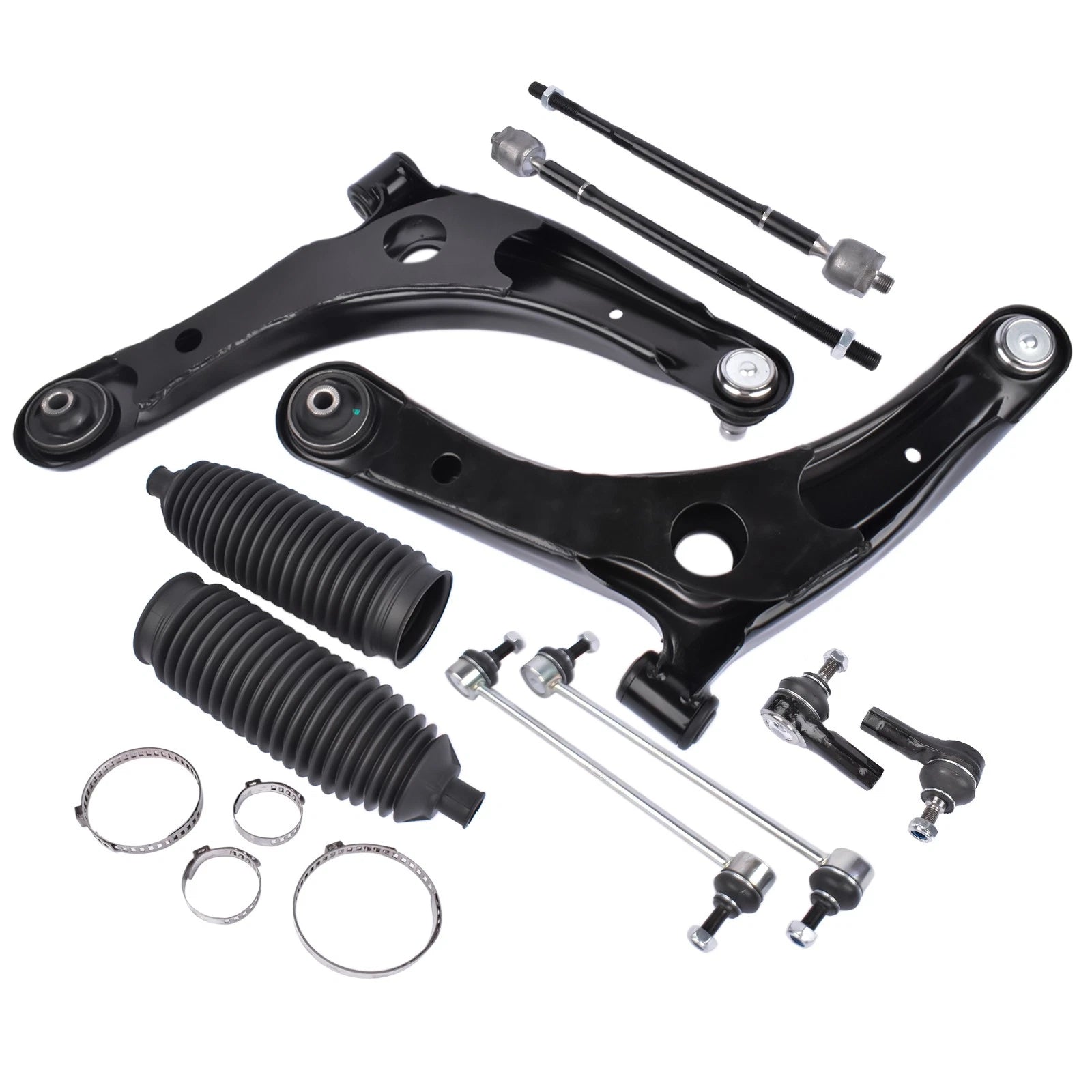 10PC Front Lower Control Arms Kit for Mitsubishi Lancer (2009-2017) Outlander (2007-2017)