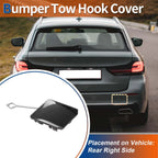 Rear Car Bumper Tow Hook Cover for BMW 5-Series F10 (2011–2017) No. 51127332776 Sophisto Grey
