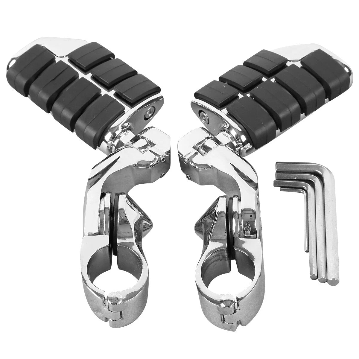 1.25" Short Angled Highway Foot Pegs for Harley (32mm)