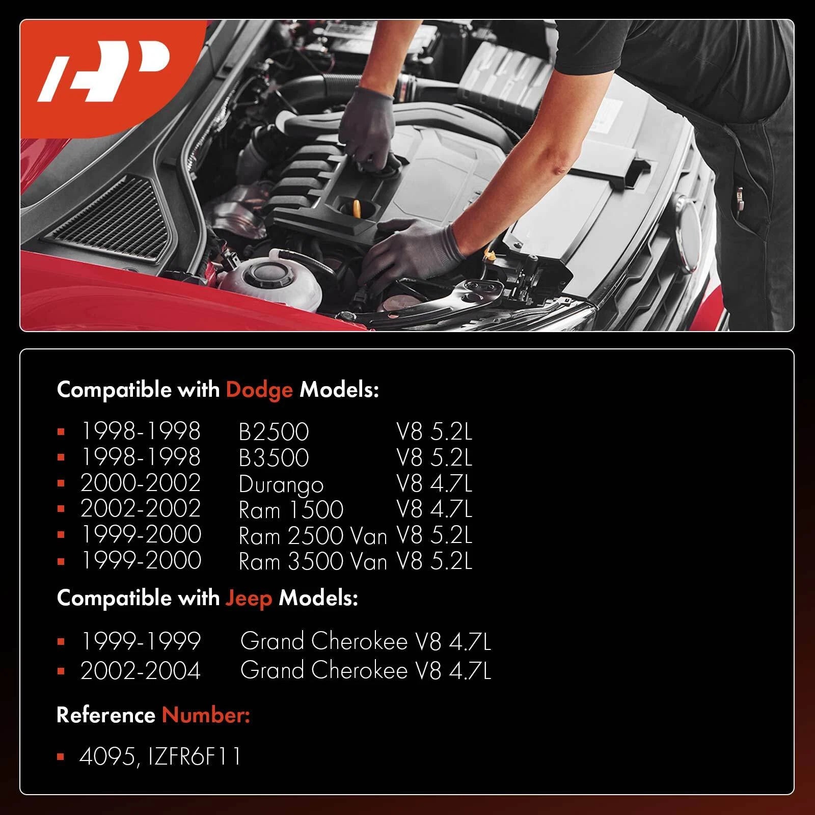 8x Iridium Platinum Spark Plugs for Jeep Grand Cherokee (1999–2004)