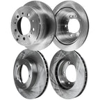 Set of 2 Front & Rear Brake Disc Rotors for Lexus LX470 Toyota Land Cruiser