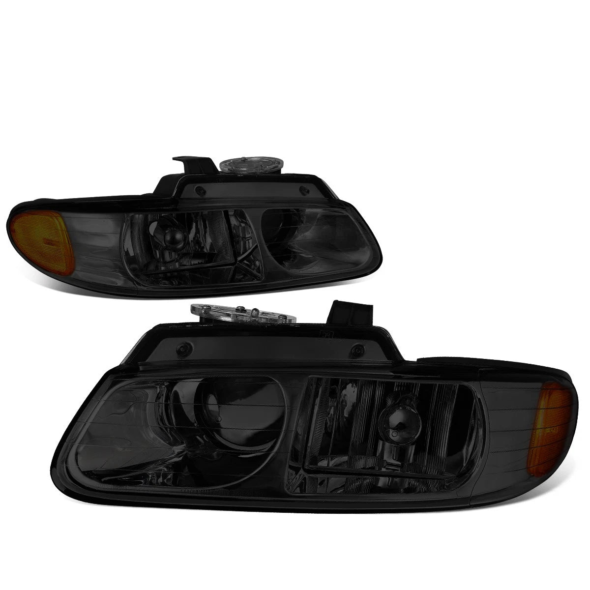 Projector Headlights for Dodge Grand Caravan/Voyager (1996–1999) - Smoked/Amber