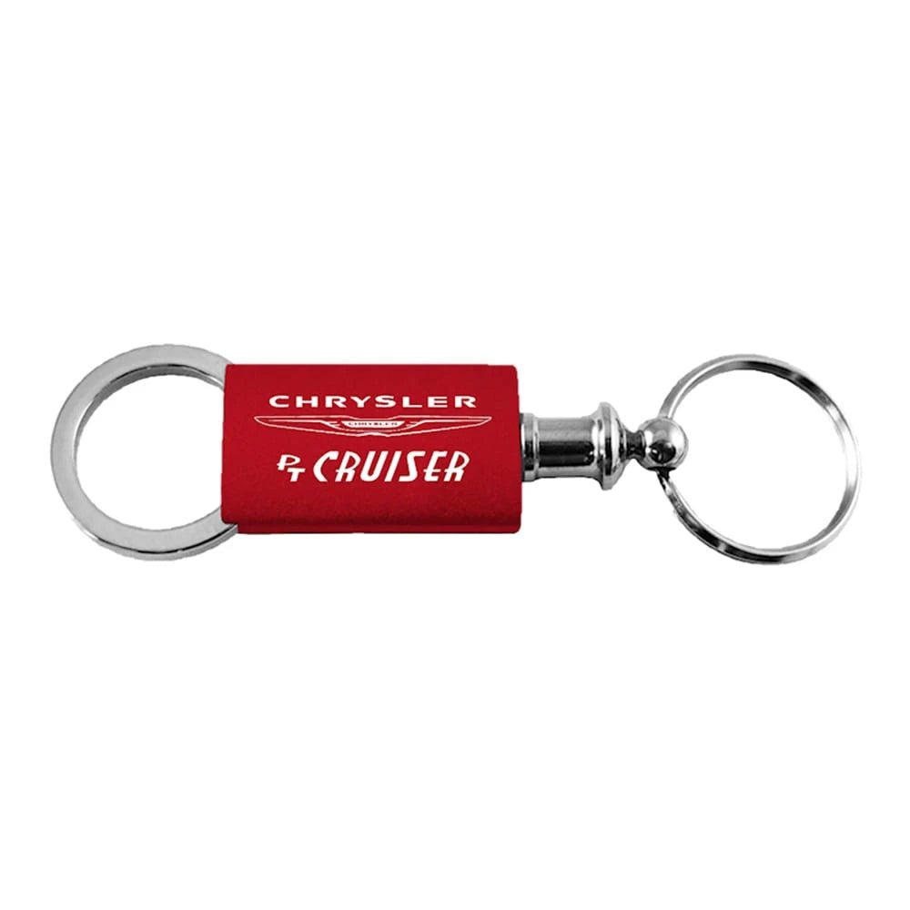Red Anodized Aluminum Valet Keychain for Chrysler PT Cruiser KC3718.PTC.RED
