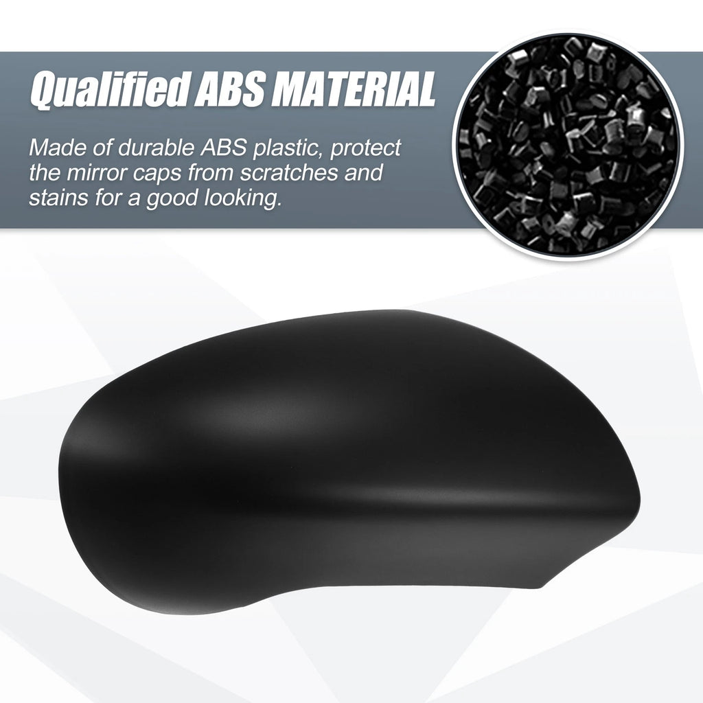 Right Side Mirror Cover Cap for Nissan Qashqai J10 (2007–2014) Matte Black