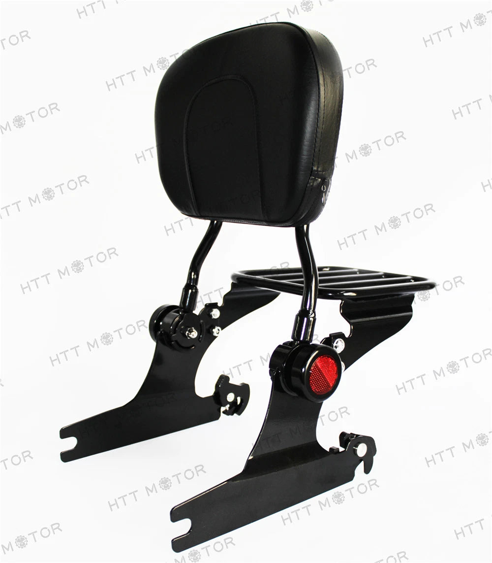 Adjustable Sissy Bar Luggage Rack for HD Softail (2000–2005, 2006–later)