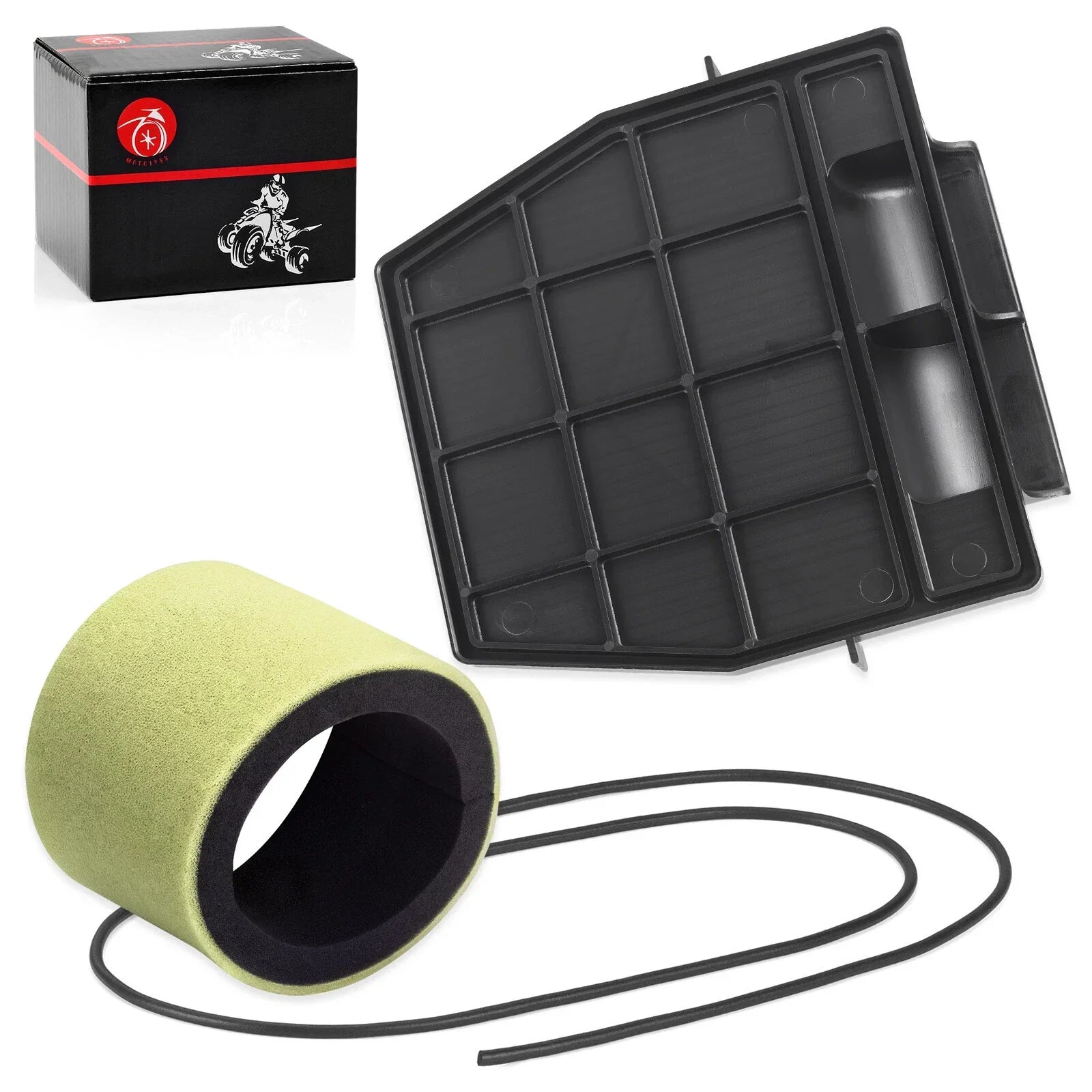 Air Filter & Box Lid Cover w/Seal for Kawasaki Bayou 220