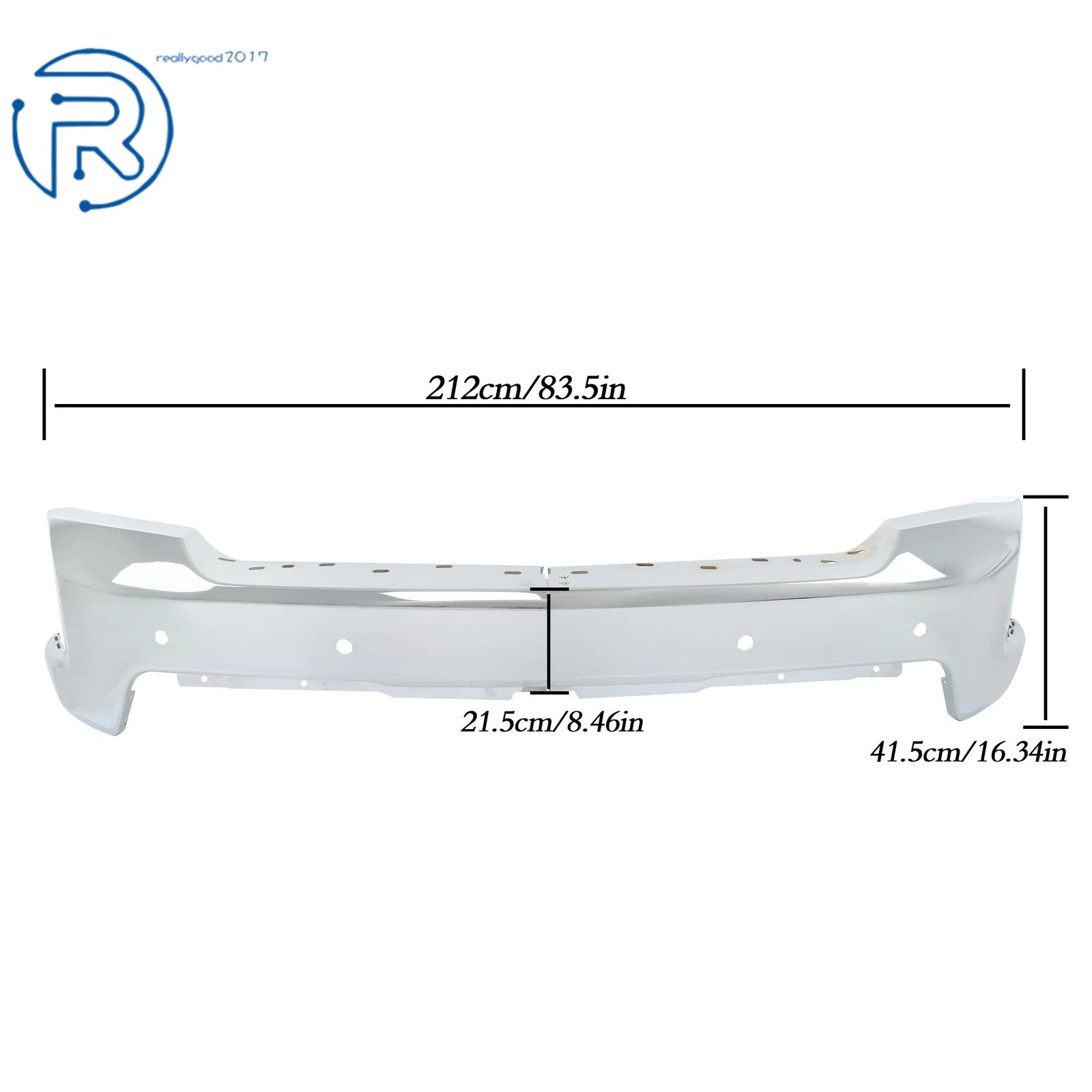Chrome Steel Front Lower Bumper Assembly for Chevrolet Silverado 1500 (2019-2022)