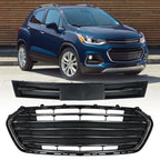 Set of 2 Front Upper and Lower Grilles for Chevrolet Trax (2017–2020)