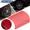 Wheel Rim Stripe Decal Tape Sticker Accessories for Car Motorcycle (20 Pcs)
