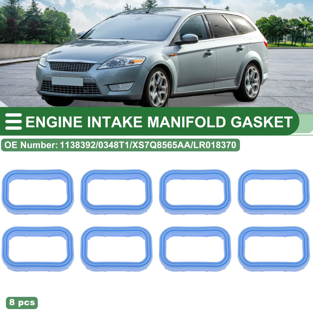 Engine Intake Manifold Gasket for Ford Mondeo III (B5Y) 1138392 Rubber 8 Pcs