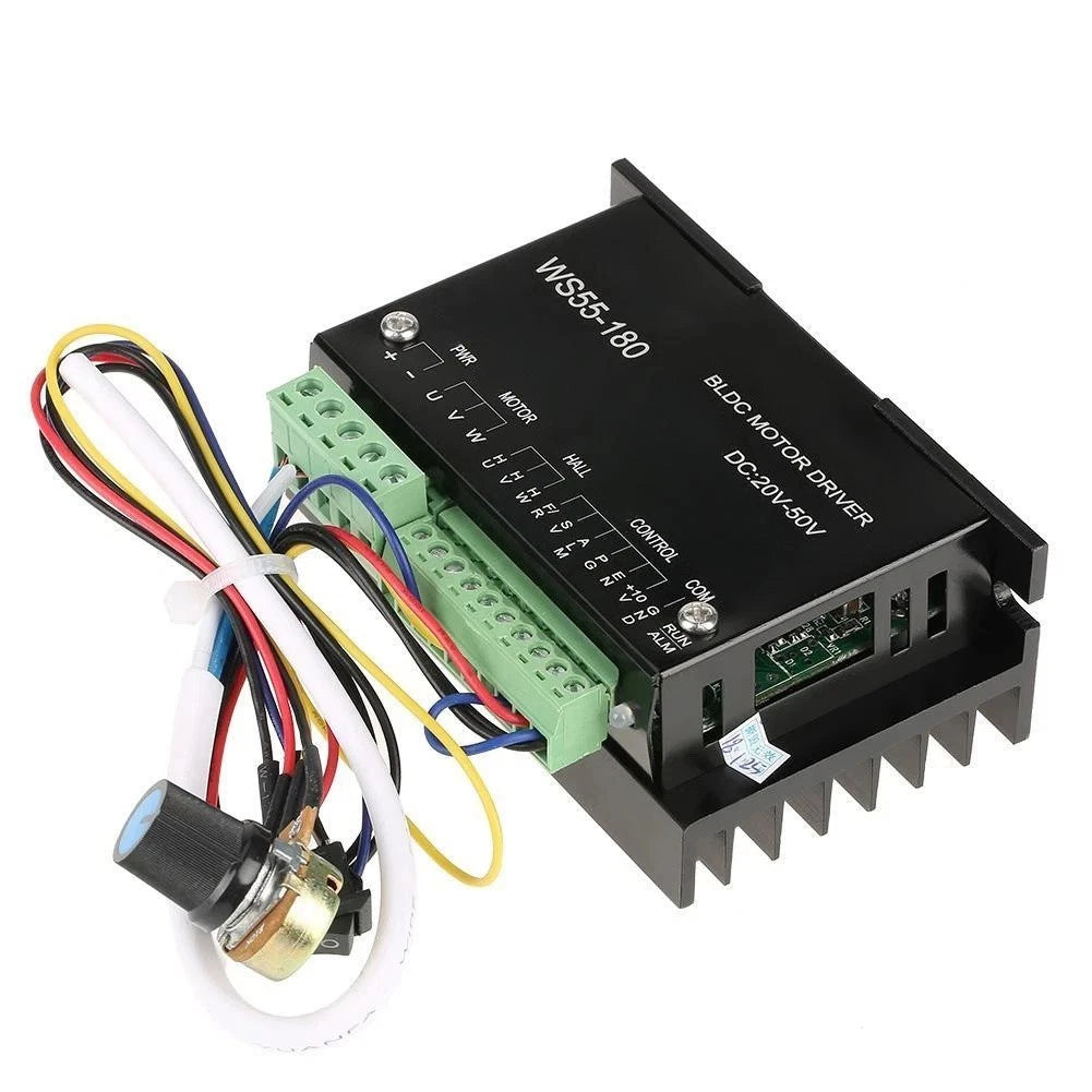 WS55-180 BLDC Motor Drive Controller 20-50V 10A for Small Equipment