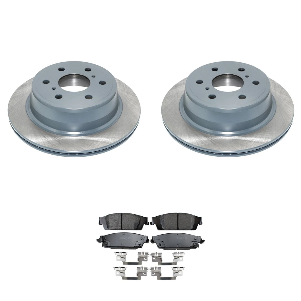 Set of 2 DuraGo Rear Rotors & Akebono ProACT Ceramic Pads for Escalade Yukon (2002–2020)