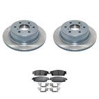 Set of 2 DuraGo Rear Rotors & Akebono ProACT Ceramic Pads for Escalade Yukon (2002–2020)