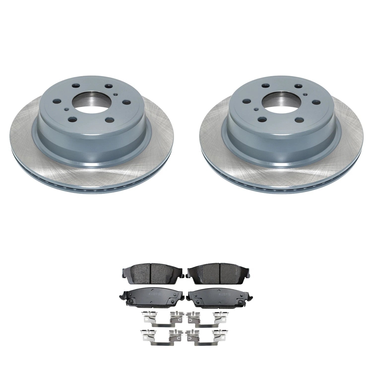 Set of 2 DuraGo Rear Rotors & Akebono ProACT Ceramic Pads for Escalade Yukon (2002–2020)