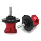 Set of 2 Red CNC Swingarm Spools Sliders for Universal Motorcycles