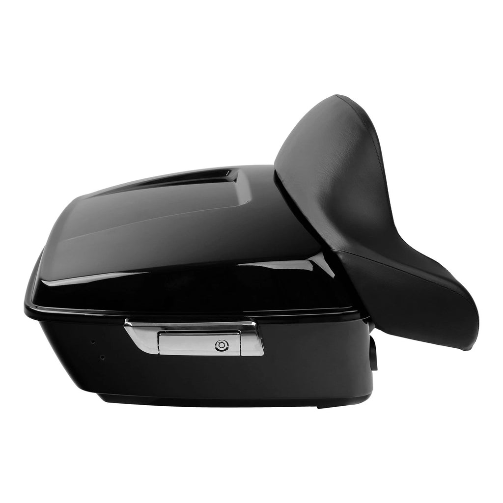 Trunk Pad Backrest Mount Rack for Harley Fat Boy FLSTF (2008–2017)